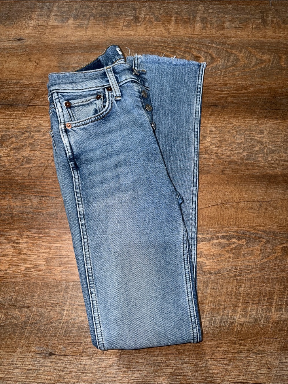 Re/Done Stove Pipe Denim Jeans